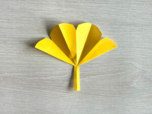 イチョウの切り方完成見本
