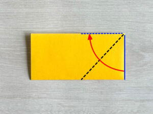 右を折る図