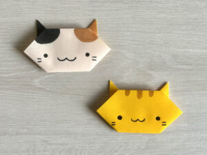 かんたんな猫の顔の見本