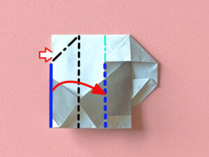 左を折るところ