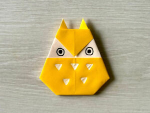 黄色のフクロウ完成