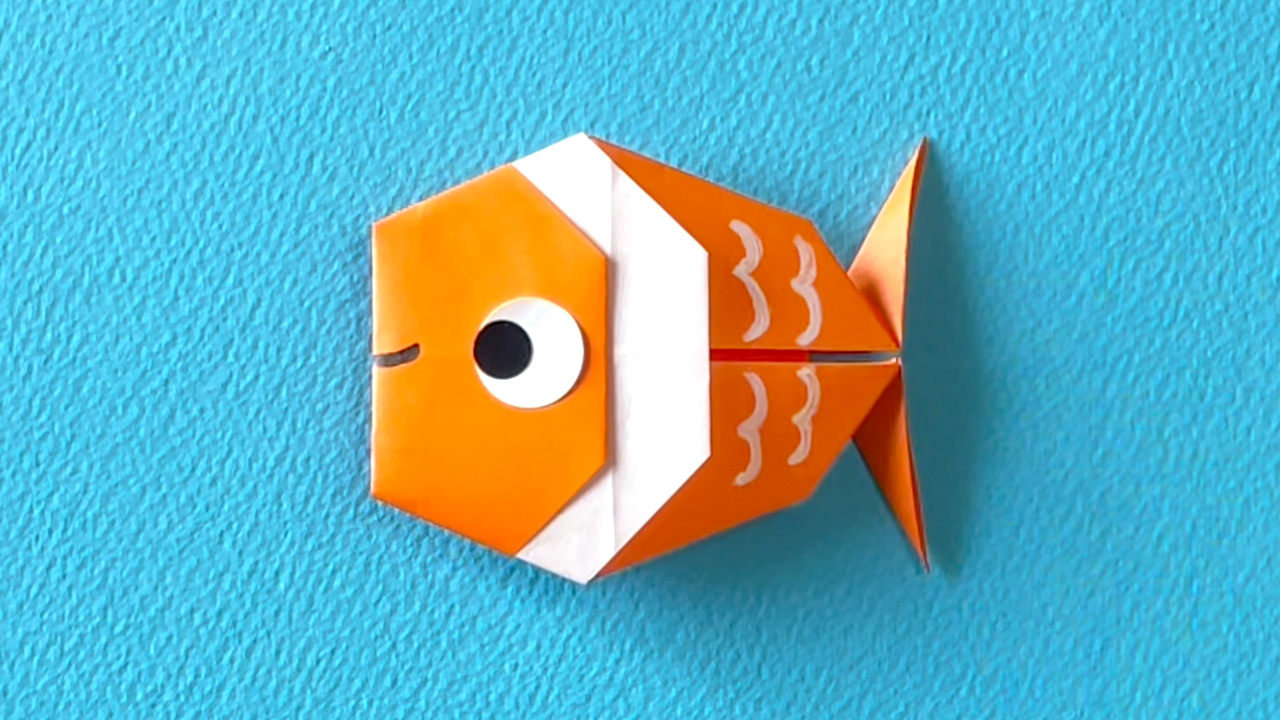 ウロコを描いた魚