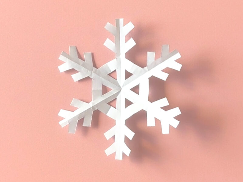 雪の結晶の完成画像