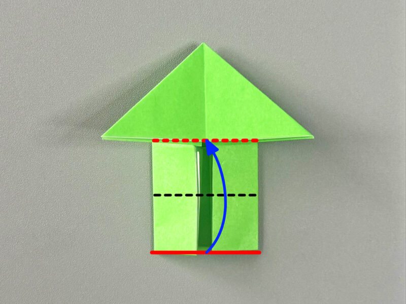 下を折るところの画像
