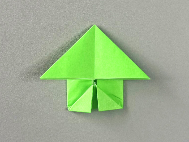 下を折ったところの画像