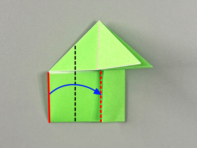 左を折るところの画像