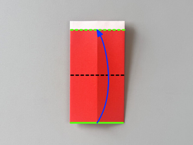 下を折るところの画像