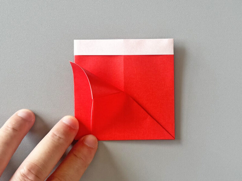 折ったところの画像