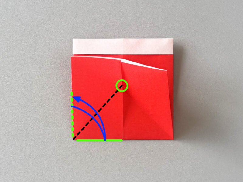 左を折るところの画像