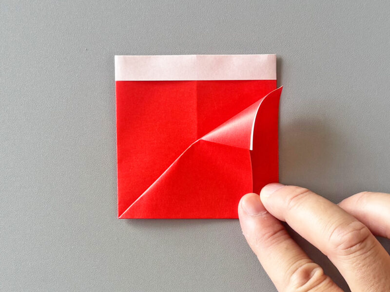 折ったところの画像