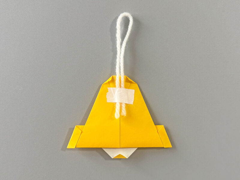 紐を付けたところの画像