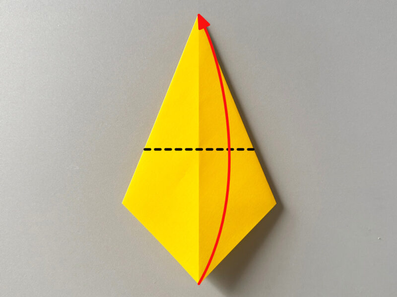 下を折るところの画像