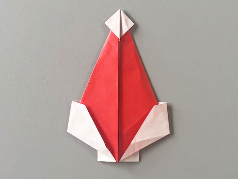 左側も折ったところの画像