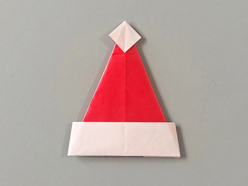 サンタの帽子完成画像