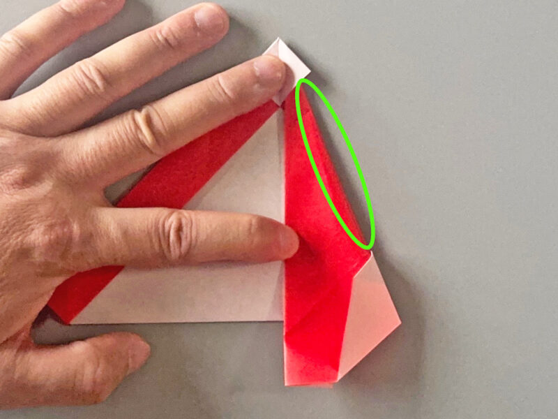 折る部分の画像