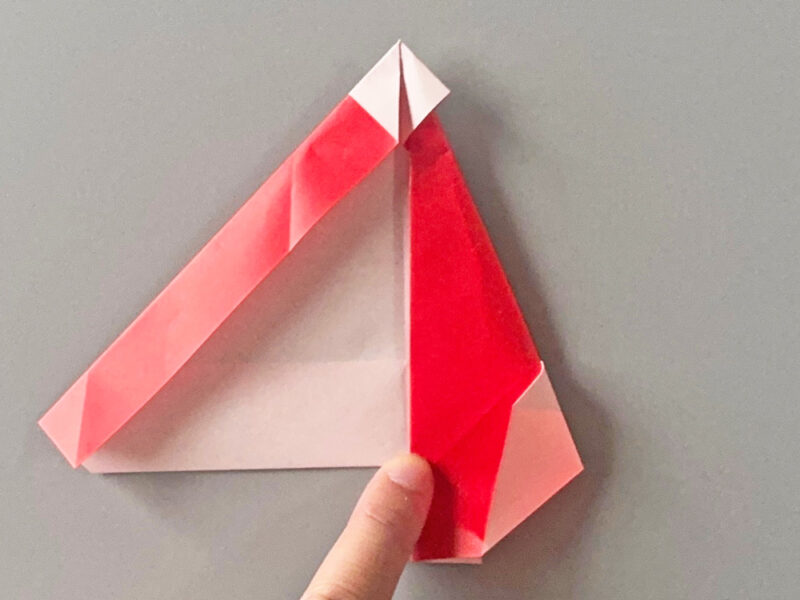 折ったところの画像